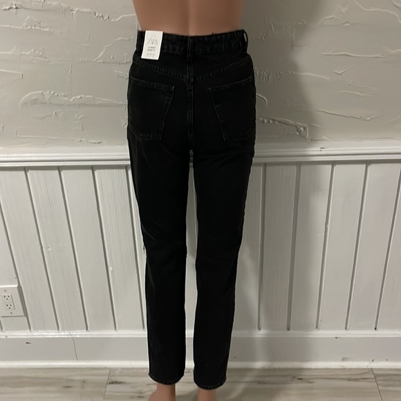 Zara NWT black high rise ankle fit - Picture 3 of 8